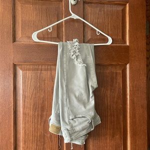 American eagle grey ripped jeans